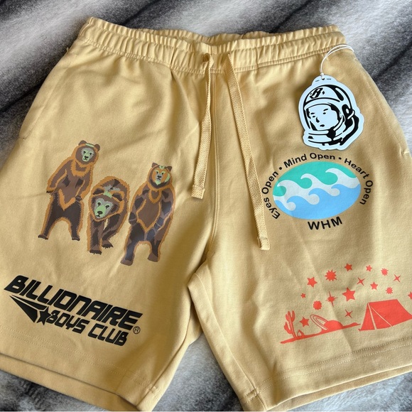 Billionaire Boys Club Peak New Wheat Logo Athletic Shorts